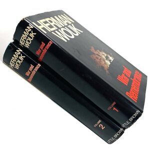 Herman Wouk  Vol 1 & 2 The War And Remembrance Book Club Edition Copyright 1978